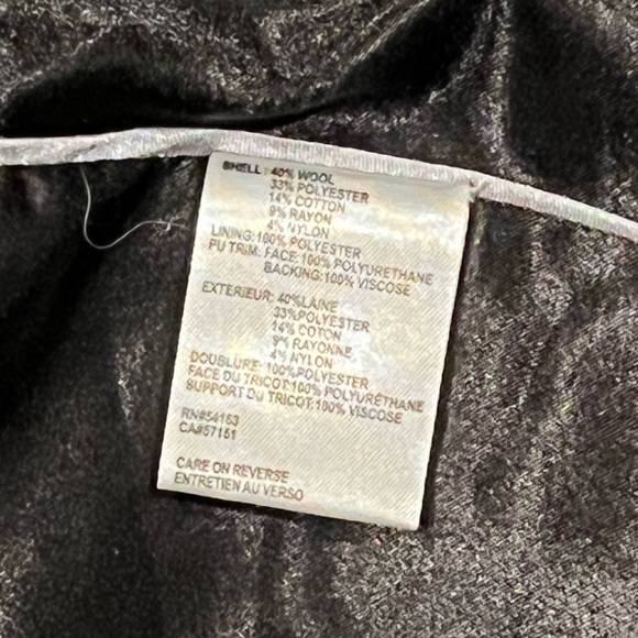 Calvin Klein Women’s Gray Wool Blend Asymmetrical Walker Coat - Picture 11 of 15